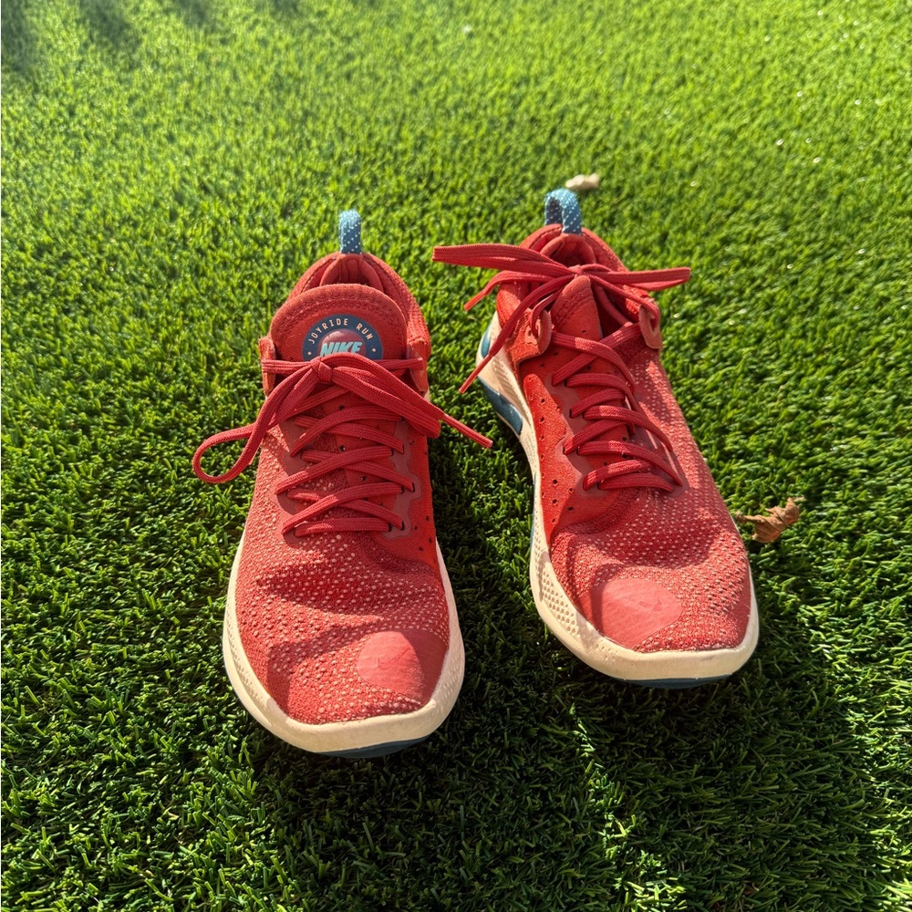 Nike Free RN Flyknit Athletic Shoes in Red